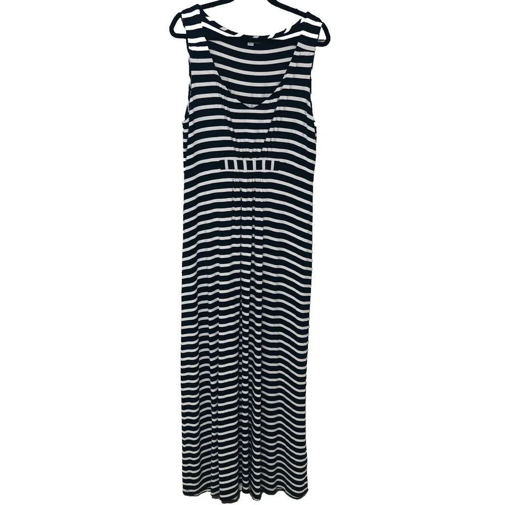 BODEN Womens Maxi Dress 16L Tall‎ 20L UK Stripe Knit Nautical Beachy Coastal
